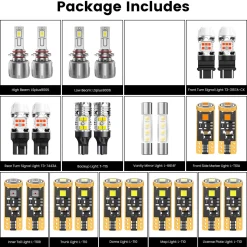 Fit for 2004-2010 Toyota Sienna The Brightest LED Bulbs Upgrade