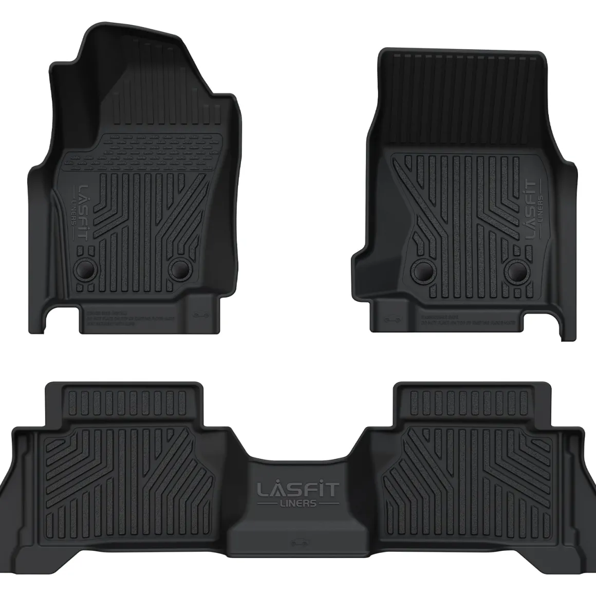 Fit for 2024-2026 Toyota Tacoma All-Weather Floor Mats, Fit Double Cab Only