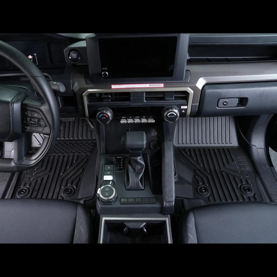 Fit for 2024-2026 Toyota Tacoma All-Weather Floor Mats, Fit Double Cab Only