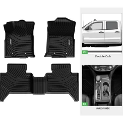 Fit for 2016-2023 Toyota Tacoma Floor Mats, Fit Automatic Transmission Only
