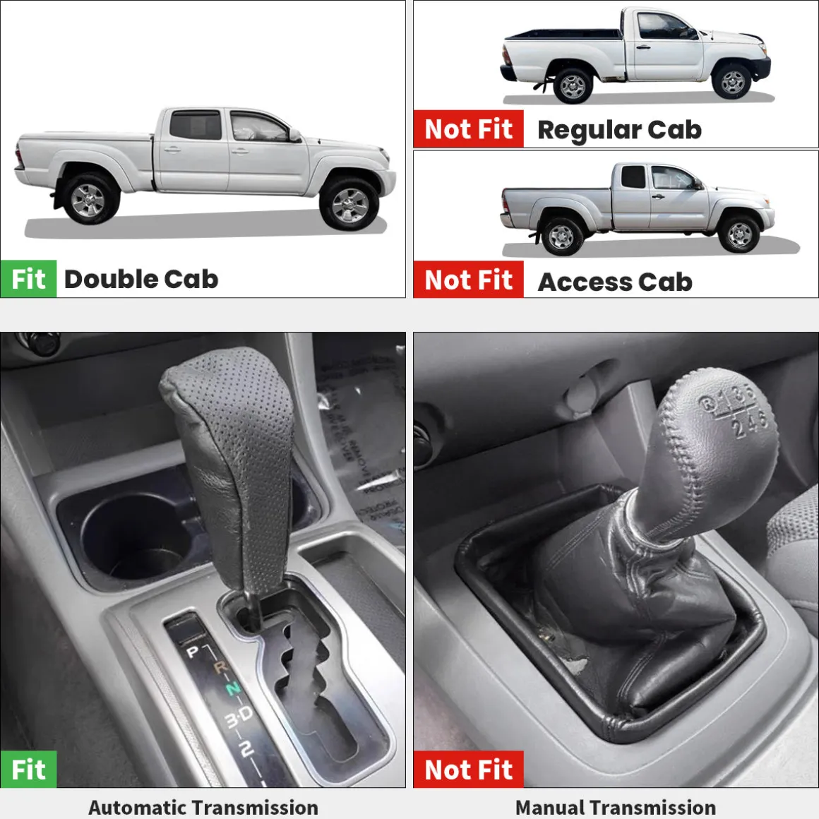 Fit for 2008-2011 Toyota Tacoma Floor Mats, Fit Auto Trans Only