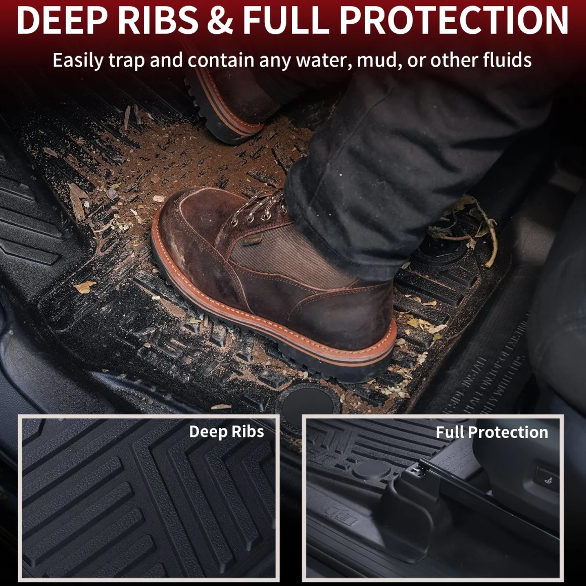 Fit for 2008-2011 Toyota Tacoma Floor Mats, Fit Auto Trans Only