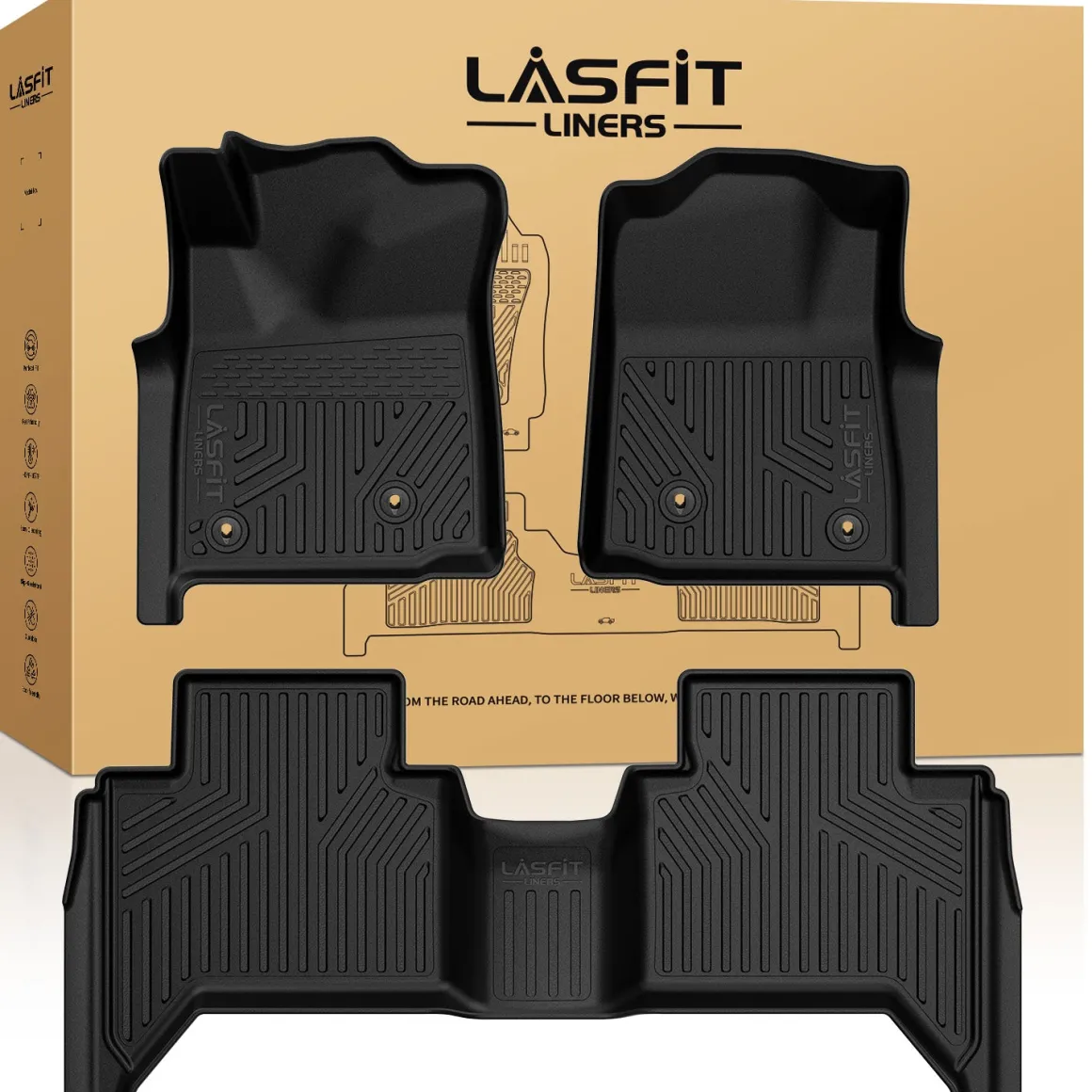 Fit for 2008-2011 Toyota Tacoma Floor Mats, Fit Auto Trans Only