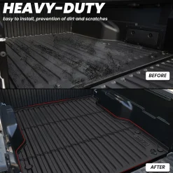 Fit for 2024-2026 Toyota Tacoma 5FT or 6FT Heavy Duty Truck Bed Mat or Tailgate Mat