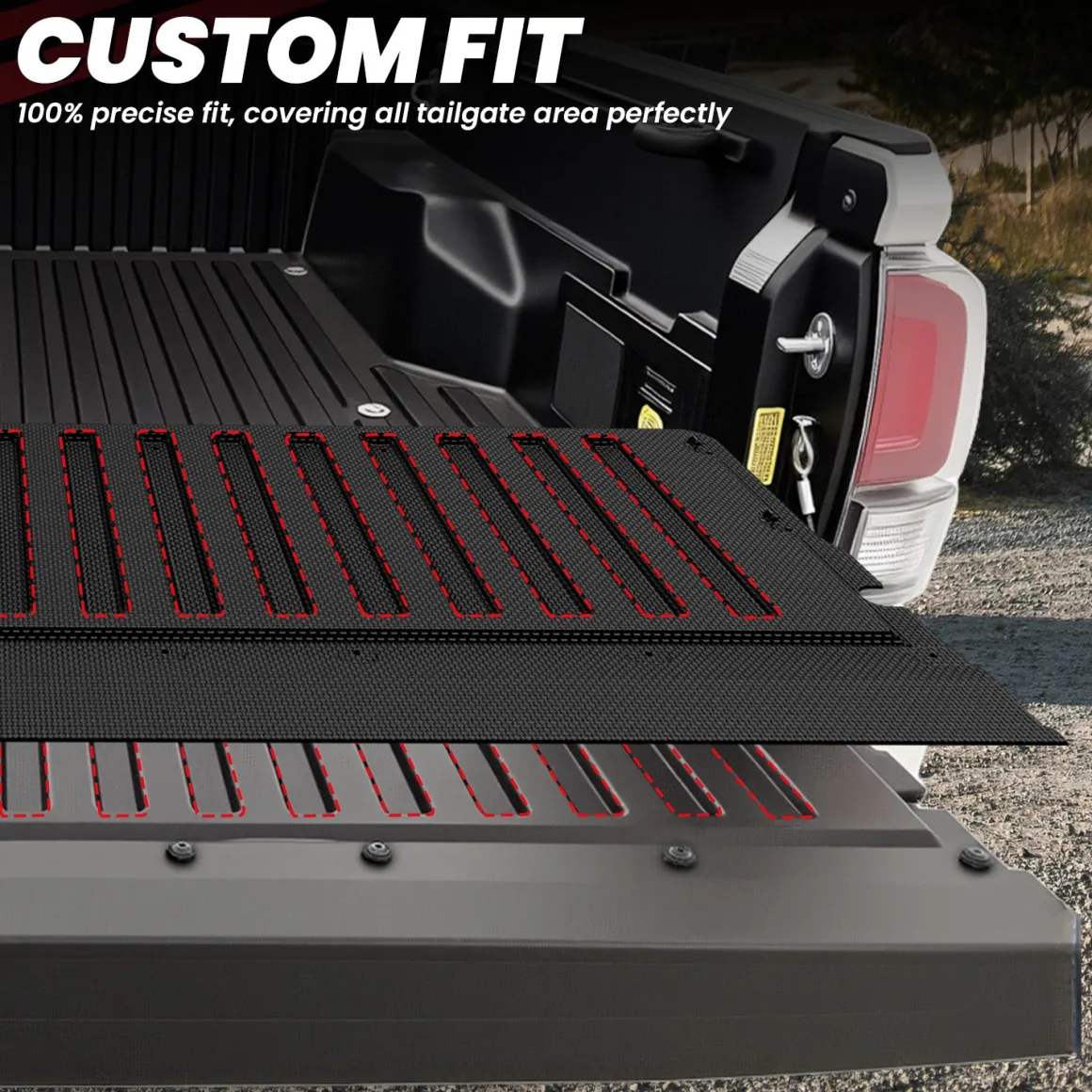 Fit for 2005-2023 Toyota Tacoma 5FT or 6FT Heavy Duty Custom Bed Mat or Tailgate Mat