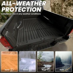 Fit for 2005-2023 Toyota Tacoma 5FT or 6FT Heavy Duty Custom Bed Mat or Tailgate Mat