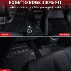 Fit for 2024-2026 Toyota Tacoma 1st Row Floor Mats, Fit Auto Transmission Only