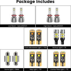 Fit for 2016-2023 Toyota Tacoma The Brightest LED Bulbs Upgrade | Tested and Verified