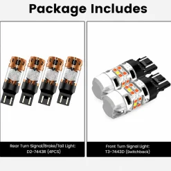 Fit for 2016-2023 Toyota Tacoma The Brightest LED Bulbs Upgrade | Tested and Verified