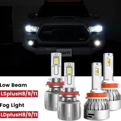 Fit for 2016-2023 Toyota Tacoma The Brightest LED Bulbs Upgrade | Tested and Verified