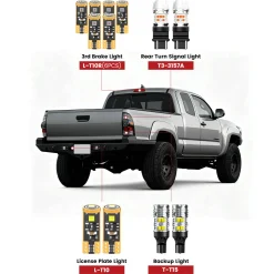 Fit for 2001-2015 Toyota Tacoma The Brightest LED Bulbs Upgrade | Tested and Verified