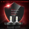 Fit for Toyota Tundra 2014-2021 H4 9003 Custom-Fit LED Bulbs w/Dust Cover