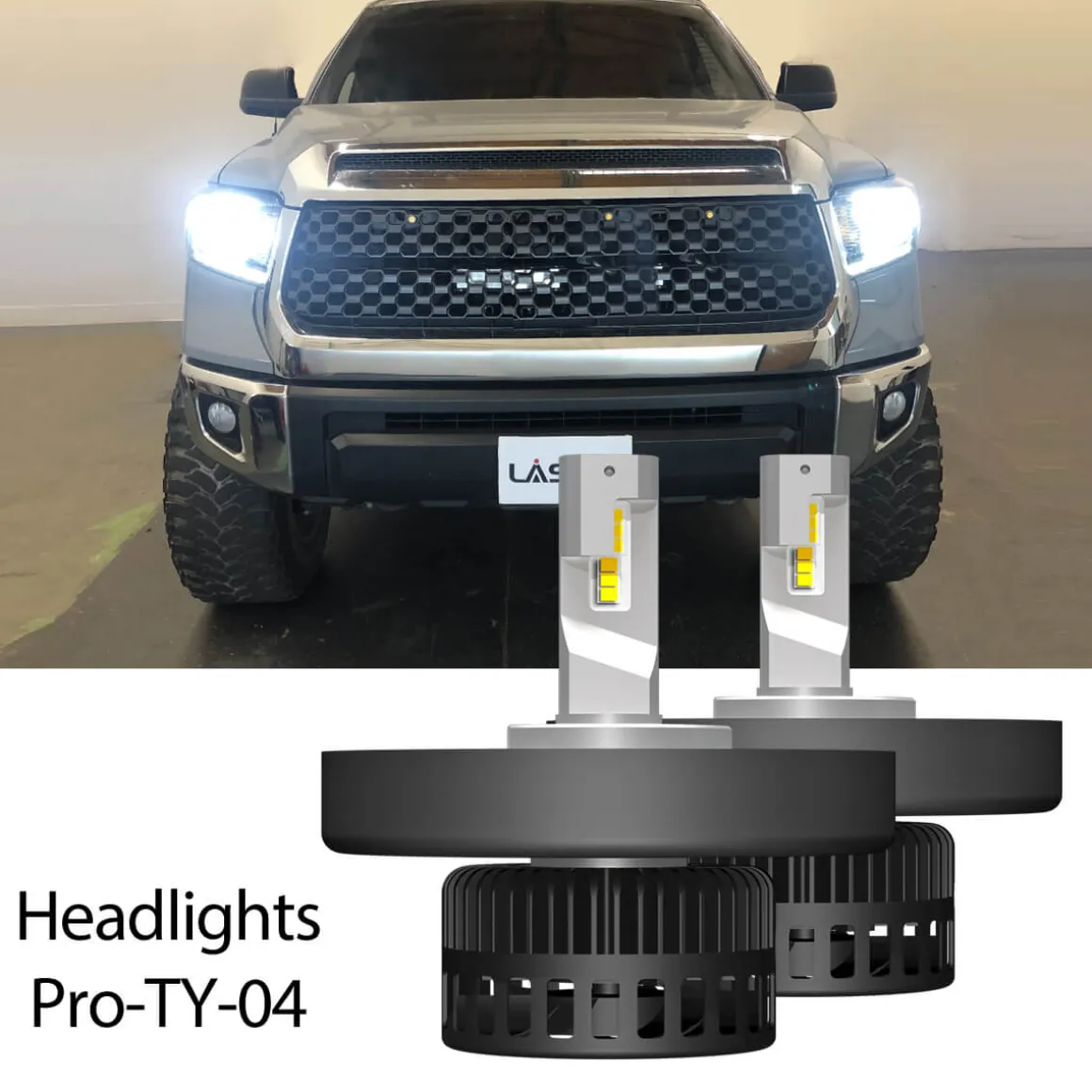 Fit for Toyota Tundra 2014-2021 H4 9003 Custom-Fit LED Bulbs w/Dust Cover