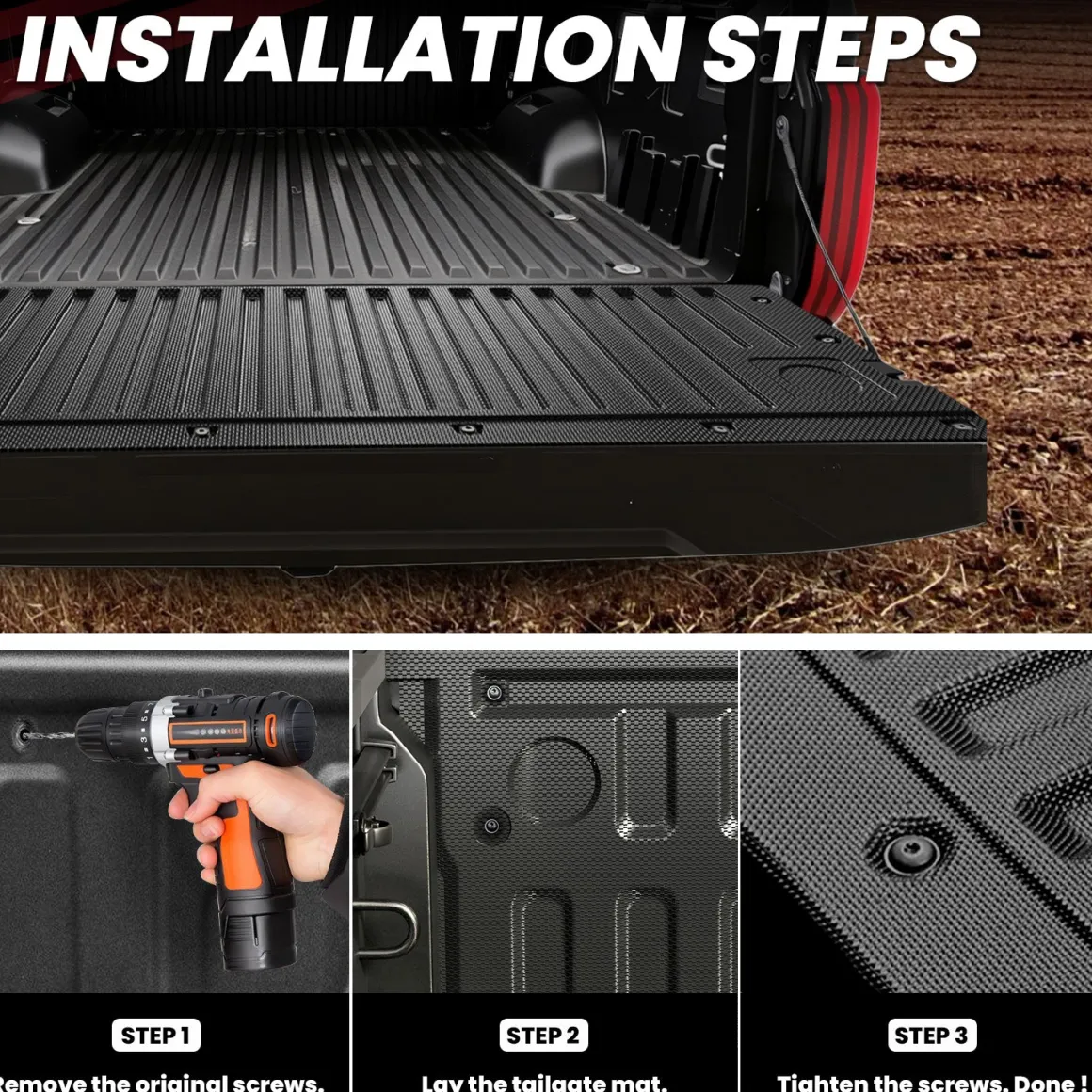 Fit for 2022-2026 Toyota Tundra Heavy Duty Custom Bed Mat or Tailgate Mat