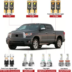 Fit for 2007-2013 Toyota Tundra LED Bulbs Upgrade