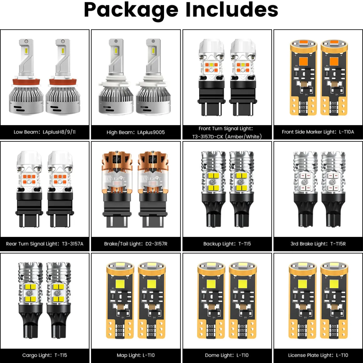 Fit for 2007-2013 Toyota Tundra LED Bulbs Upgrade