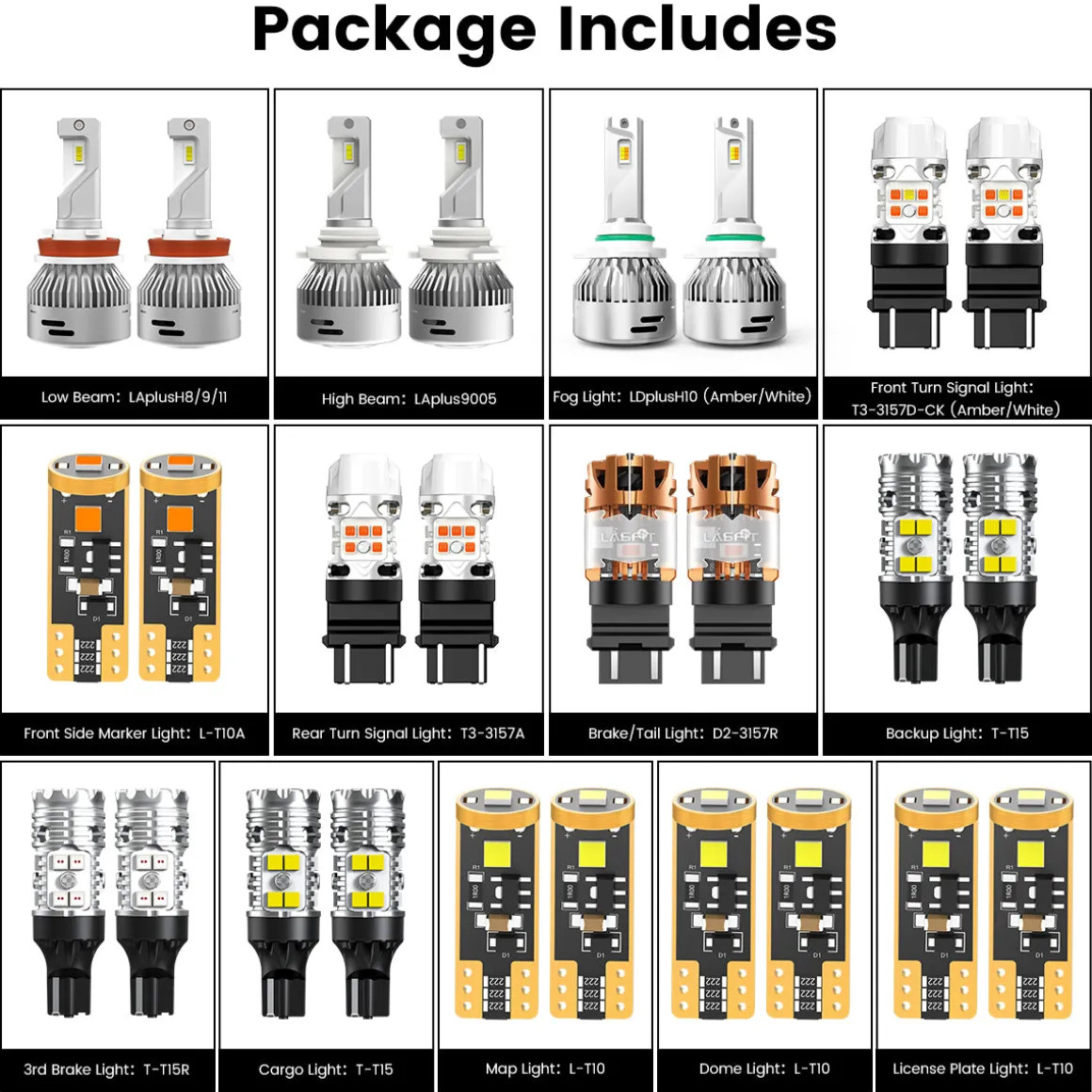 Fit for 2007-2013 Toyota Tundra LED Bulbs Upgrade