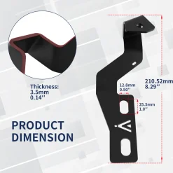 Fit For 2014-2021 Toyota Tundra Low Profile Ditch Light Brackets | LASFIT