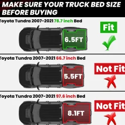 Fit for 2007-2021 Toyota Tundra Truck Bed Mat or Tailgate Mat