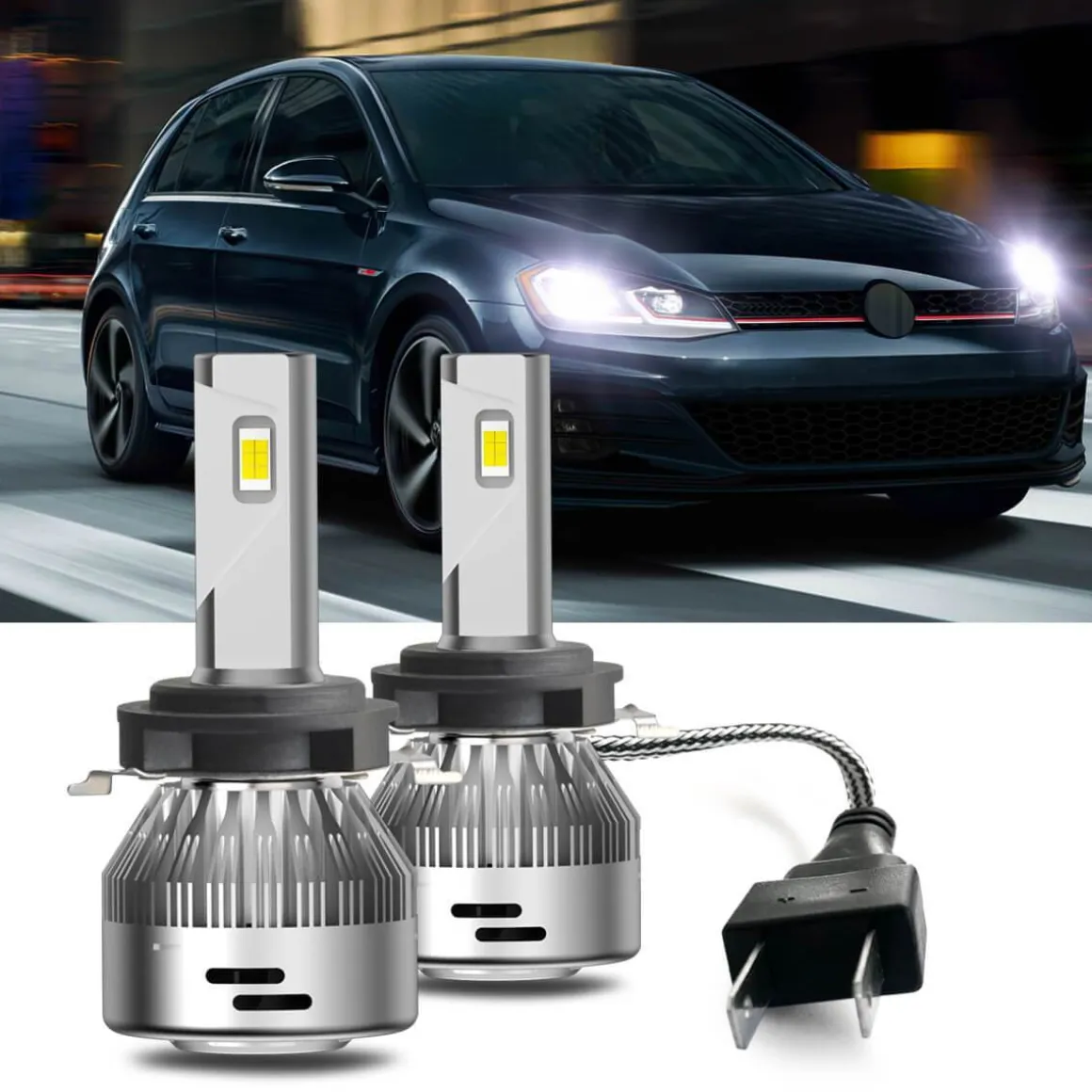 Fit for Volkswagen Golf 2018-2019 & GTI 2018-2020 Custom H7 LED Bulbs Exterior Interior Light Plug n Play