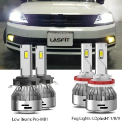 Fit for 2015-2018 Volkswagen Jetta Custom H7 LED Bulbs Exterior Interior Light Plug n Play