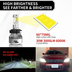 Fit for 2015-2018 Volkswagen Jetta Custom H7 LED Bulbs Exterior Interior Light Plug n Play