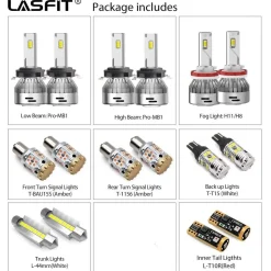 Fit for 2015-2018 Volkswagen Jetta Custom H7 LED Bulbs Exterior Interior Light Plug n Play