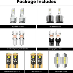 Fit for 2011-2014 Volkswagen Jetta Custom LED Bulbs Exterior Interior Light Plug n Play