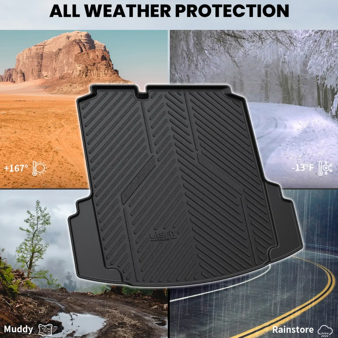 Fit for 2011-2018 Volkswagen Jetta Floor Mats or Cargo Mat, Not Fit Jetta SportWagen