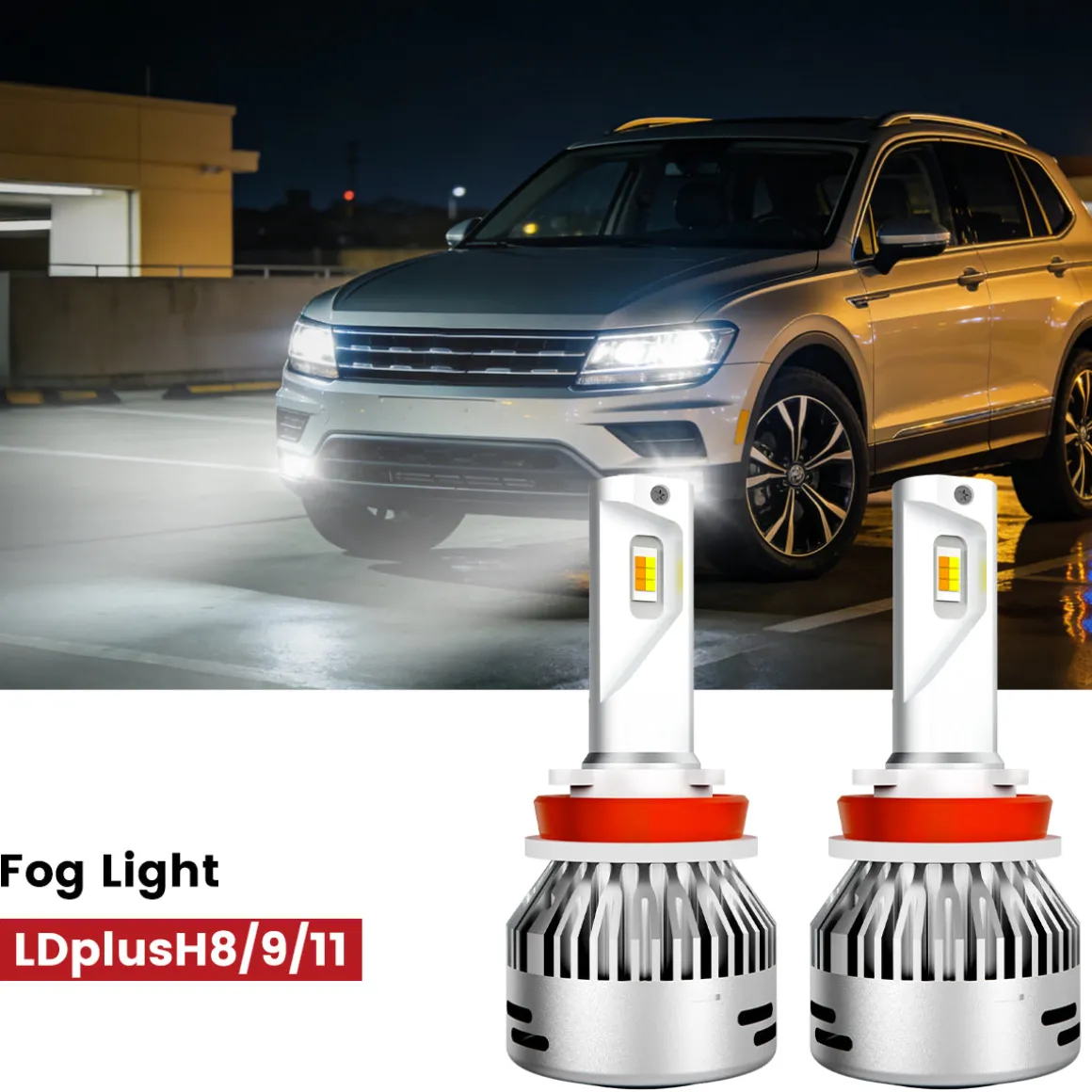 Fit for 2018-2021 Volkswagen Tiguan Custom H7 LED Bulbs Upgrade | Tested and Verified