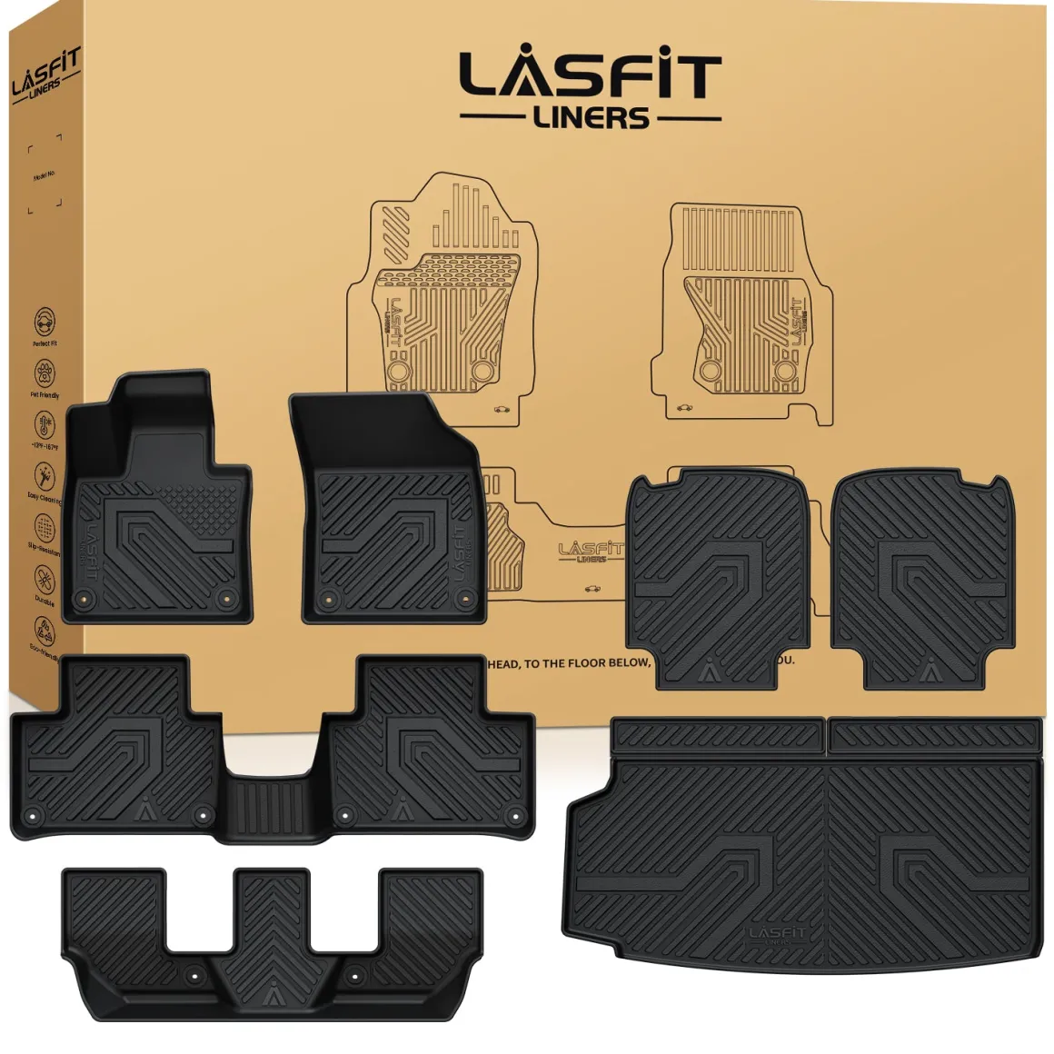 Fit for 2016-2026 Volvo XC90 Floor Mats or Seatback & Cargo Mat