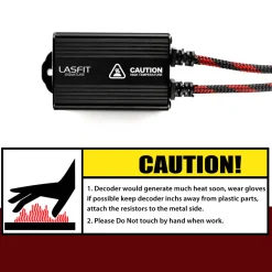 H4 9003 HB2 LED Bulb Canbus Adapter Anti-Hyper Flash