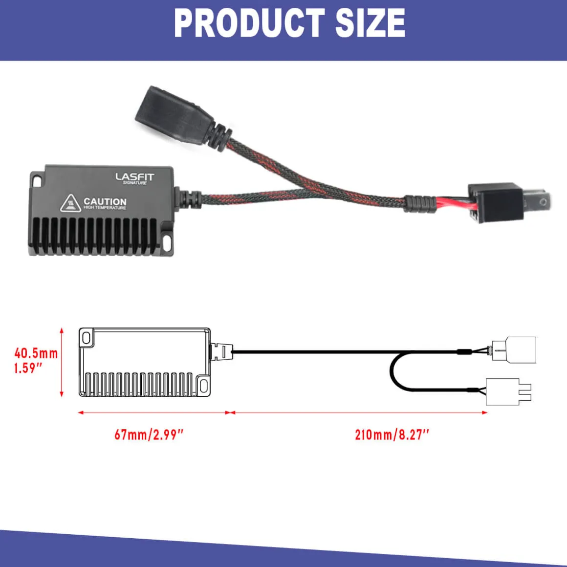 H7 LED Bulb Load Resistor Harness Anti-Hyper Flash Error Free