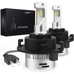 H7 LED Bulbs with Retainer Adapter Plug and Play Customized Design for Hyundai/Kia, 2 Bulbs