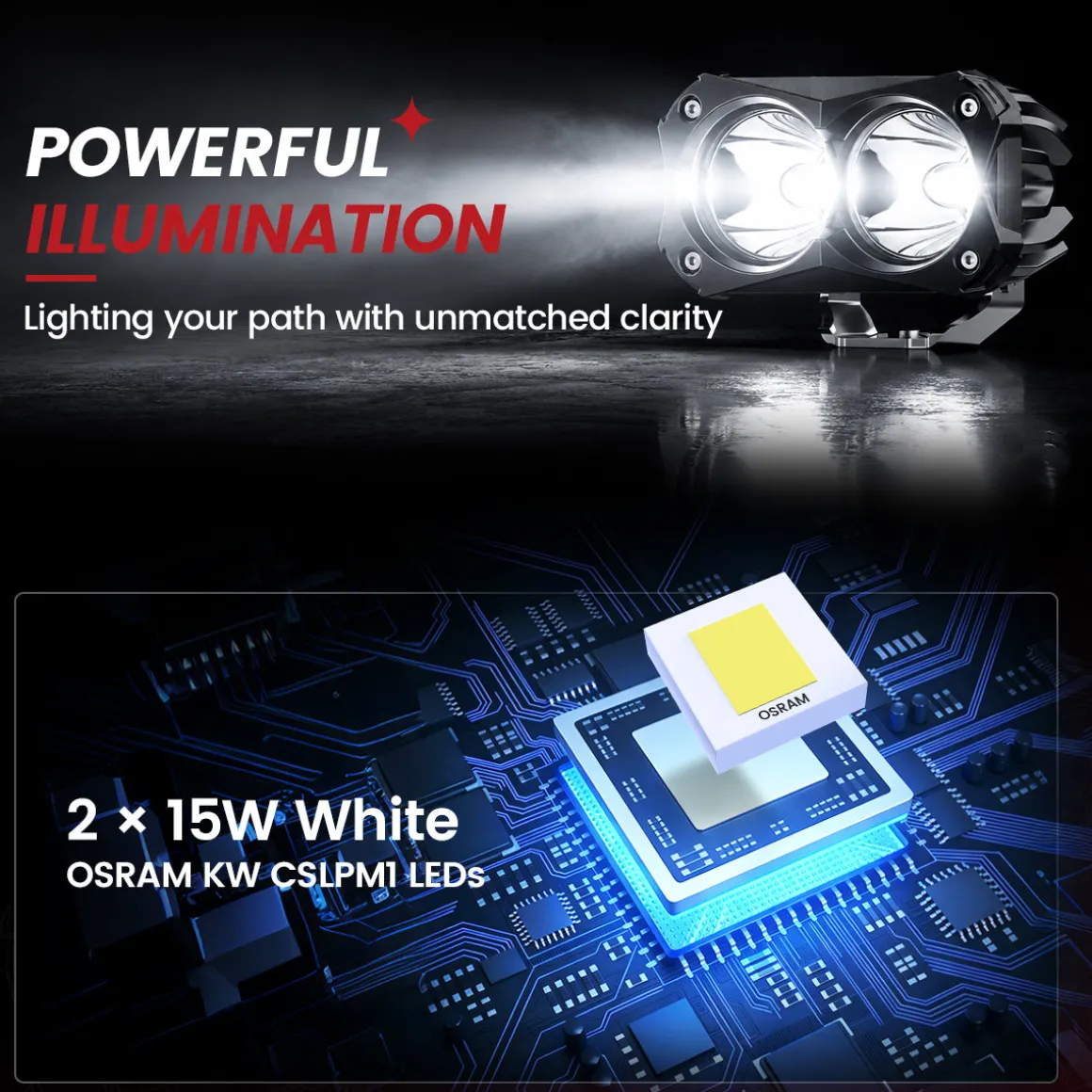 4.8 Inch LED Pod Off-Road Light Spot 30W