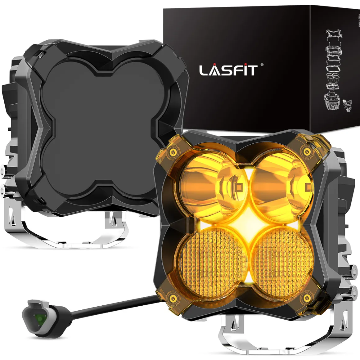 5 Inch LED Pod Off-Road Light Spot Combo 60W