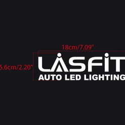 LASFIT Customized Waterproof Stickers-7.1in | White