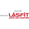 LASFIT Customized Waterproof Stickers-7.1in | Red