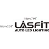 LASFIT Customized Waterproof Stickers-7.1in | Black