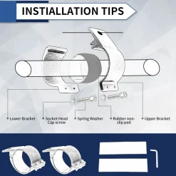 LASFIT Heavy Duty Universal LED Light Mounting Clamps For 2