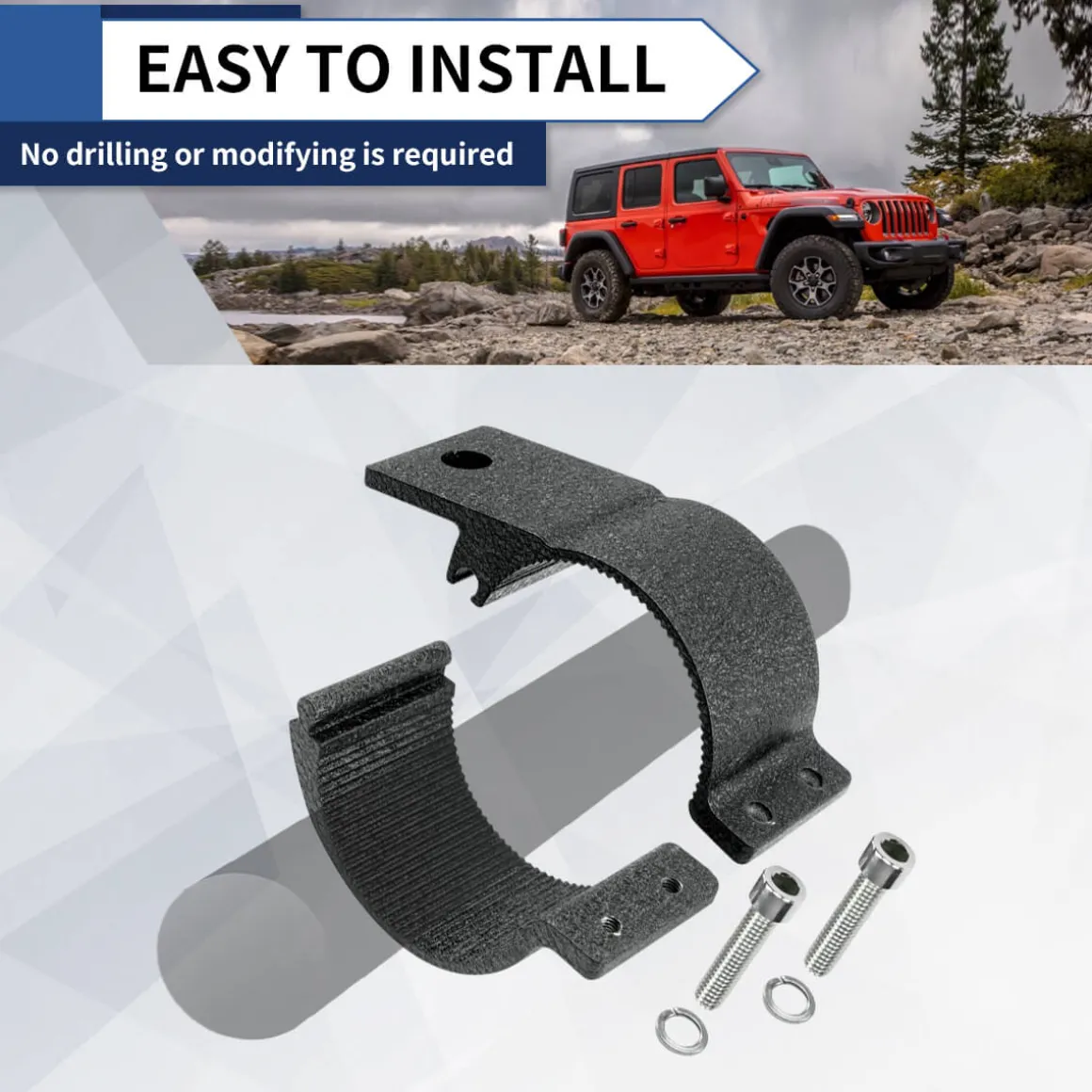 LASFIT Heavy Duty Universal LED Light Mounting Clamps For 2", 2.5", 3" Bar | LASFIT