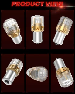 1156 1141 1003 LED Brake Tail Stop Parking Light Bulb | Brilliant Red (Don't Work for Trucks), 2 Bulbs | Upgraded L2 Series