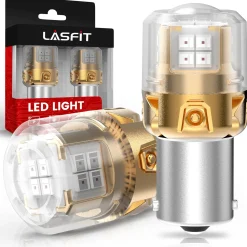 1156 1141 1003 LED Brake Tail Stop Parking Light Bulb | Brilliant Red (Don't Work for Trucks), 2 Bulbs | Upgraded L2 Series