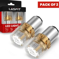 1157 2057 2357 7528 LED Brake Tail Stop Parking Light Bulb | Brilliant Red (Don't Work for Trucks), 2 Bulbs | Upgraded L2 Series