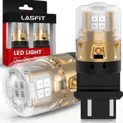 3157 3156 3057 4157 LED Brake Tail Stop Parking Light Bulb | Brilliant Red (Don't Work for Trucks), 2 Bulbs | Upgraded L2 Series