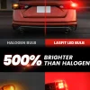 7443 7440 7444 LED Brake Tail Stop Parking Light Bulb | Brilliant Red, 2 Bulbs | Upgraded L2 Series