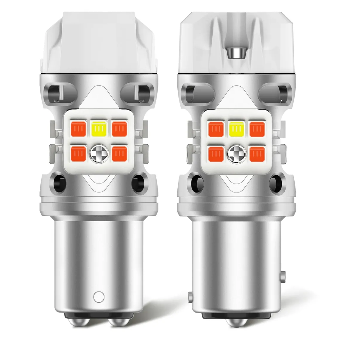 1157 2057 LED Front Turn Signal Bulbs CanBus-Ready Switchback | T3 Series