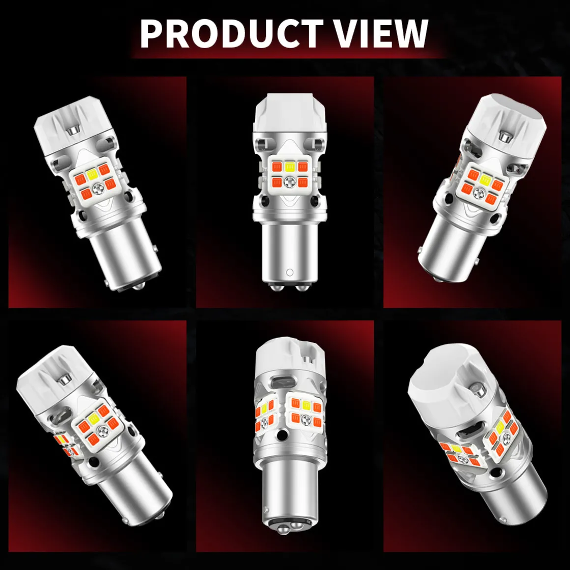 1157 2057 LED Front Turn Signal Bulbs CanBus-Ready Switchback | T3 Series