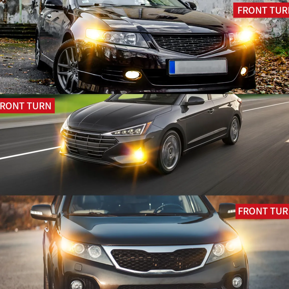 1157 2057 LED Front Turn Signal Bulbs CanBus-Ready Switchback | T3 Series