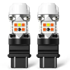 3157 4157 LED Front Turn Signal Bulbs CanBus-Ready Switchback | T3 Series